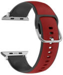 Beline Apple Watch óraszíj Silico bőr 42/44/45/49mm, piros, fekete