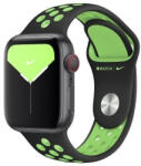 Apple eredeti Apple Watch MXQW2FE/A 38/40/41mm Nike Sport óraszíj, fekete-zöld