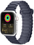 Dux Ducis óraszíj (Armorozott verzió) Apple Watch Ultra, SE, 9, 8, 7, 6, 5, 4, 3, 2, 1 (49, 45, 44, 42 mm) szilikon mágneses óraszíj karkötő, kék
