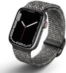 UNIQ óraszíj Aspen Apple Watch 44/42/45 mm Series 1/2/3/4/4/5/6/7/8/9/SE/SE2 fonott, szürke