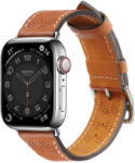  Leather bőr óraszíj Apple Watch SE, 9, 8, 7, 6, 5, 4, 3, 2, 1 (41, 40, 38 mm), barna