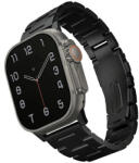 UNIQ óraszíj Osta Apple Watch 42/44/45/ 49mm Series 1/2/3/4/5/6/7/8/9/SE/SE2/Ultra/Ultra 2 Stainless Steel, fekete