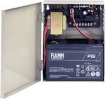  UPS szünetmentes tápegység 12VDC 1A +FIAMM akku (KIT-CON168)
