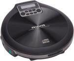 Aiwa PCD-810BK Hordozható CD-lejátszó - Klasszikus Zenehallgatás Modern Kényelemmel, fekete színben (PCD-810BK)