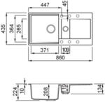 Elleci - Mosogatótálca Easy 425 G48 cemento (qd-mk-LGY42548)