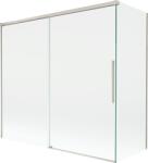 Mexen Rox 2-szárnyú toló zuhanyfal 170 + 75 x 150 cm, átlátszó, csiszolt nikkel - 8C9-170-075-97-00 (8C9-170-075-97-00)