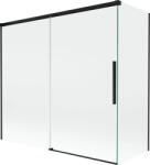 Mexen Rox 2-szárnyú toló zuhanyparaván 170 + 70 x 150 cm, átlátszó, fekete - 8C9-170-070-70-00 (8C9-170-070-70-00)
