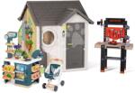 Smoby Căsuța grădinarului Garden House Smoby excepțional de extensibilă cu atelier de lucru în grădină (SM810255-P) Casuta pentru copii