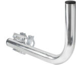 Extralink B300 | Right balcony handle | with u-bolts M8, steel, galvanized (EX-6884)