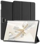 Dux Ducis Honor Pad 9 DUX DUCIS DOMO tok álló, bőr hatású aktív FLIP, textil minta, FEKETE (GP-157402)