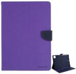 Mercury IPAD Air 13 (2025) MERCURY Goospery Fancy tok álló, bőr hatású FLIP, textil minta, LILA (GP-96402)