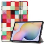 Gigapack samsung tab s8 lte tok álló, bőr hatású aktív flip, kockás, színes (GP-99294)