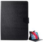 Mercury IPAD Air 11 (2025) MERCURY Goospery Fancy tok álló, bőr hatású FLIP, textil minta, FEKETE (GP-84153)