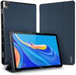 Dux Ducis Huawei MediaPad M6 10.8 WIFI DUX DUCIS DOMO tok álló bőr hatású aktív FLIP textil minta SÖTÉTKÉK (GP-89294)