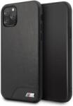 BMW M iPhone 11 Pro Max műanyag telefonvédő bőr hatású hátlap FEKETE (BMHCN65MHOLBK)