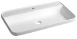 SAPHO BRAHEA pultbasüllyeszthető rockstone mosdó, 75x39cm, matt fehér (BE775)