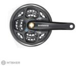 Shimano Altus FC-M311 hajtómű, 170 mm, 3x8, 42/32/22 fog, négyszögtengely (láncvédővel)