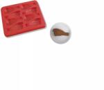 Gastro Csirkecomb szilikonforma fedővel, magasság: 30 mm, hossz: 290 mm, piros