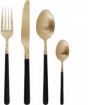 Cosy & Trendy Champagner-Black Olivia Evőeszközkészlet, 16 részes, magasság: 270 mm, hossz: 205 mm