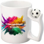 Deconline Crafts Prémium logózott, fényképes focis bögre, egyedi grafikával 330 ml (DO59990-FOOTBALL-MUG)