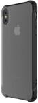 hoco. iPhone XS 5.8 HOCO ARMOR szilikon telefonvédő ütésállóság, átlátszó hátlap, SÖTÉTSZÜRKE (GP-82267)