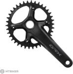 Shimano GRX FC-RX610-1 HT II hajtómű, 1x12, 38T (175 mm)