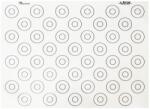 de Buyer - Covoras de copt din silicon antiaderent special pentru macarons (44 marcaje) - 40 x 30 cm - 4935.40, Alb (493540)