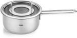Fissler Pure Collection/Cratita din otel inoxidabil (O 16 cm, 1, 4 L) incl. capac din sticla, scalare interioara - inductie (086-155-16-000/0)