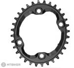 absoluteBLACK OVAL ovális lánctányér, 12-seb. , 96 BCD, XT M8000 (34T)