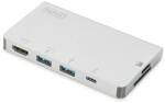 ASSMANN DA-70867 USB-C 6 portos univerzális notebook dokkoló állomás (307243)