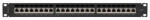 Lanberg PPS7-1024-B 19" 1U 24port Cat. 7 FTP árnyékolt fekete patch panel