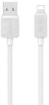 USAMS ky adatkábel, usb - lightning, 2.4a, gyorstöltő, 100cm, fehér, kompatibilis: Apple IPAD mini / iPod touch 5 / IPAD mini 4
