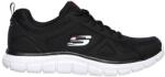 Skechers Track Scloric sportcipő 52631-BKRD, férfi, fekete, 41 (52631-BKRD_41) Férfi futócipő