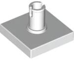 LEGO® 2460c1 - LEGO fehér csempe 2 x 2 méretű, pin csatlakozóval (2460c1)