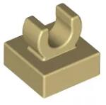LEGO® 15712c2 - LEGO világos krémszínű (tan) csempe 1 x 1 méretű klipsszel, lekerekített sarkokkal (15712c2)