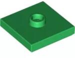 LEGO® 87580c6 - LEGO zöld lap 2 x 2 méretű, közepén egy bütyökkel (87580c6)