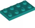LEGO® 3020c39 - LEGO sötét türkiz lap 2 x 4 méretű (3020c39)