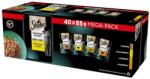 Sheba Delicacy Poultry Flavours 40x85 g teljes értékű nedves eledel felnőtt macskáknak zselés darabokban kacsa, csirke, baromfi és pulyka