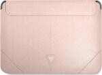 GUESS Sleeve Saffiano Triangle Logo, GUCS14PSATLP 14" laptop tok, rózsaszín (GUCS14PSATLP) (GUCS14PSATLP)