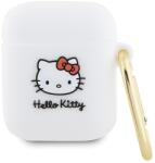 Hello Kitty 3D Kitty Head Airpods 1 / 2 Szilikon tok - Fehér (HKA23DKHSH) (HKA23DKHSH)