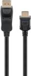 Goobay 64845 DisplayPort 2.0 - HDMI 2.1 Kábel 1m - Fekete (64845) (64845)
