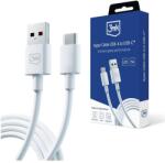 3mk Protection Hyper USB-A apa - USB-C apa töltő/adat kábel - Fehér (1.2m) (5903108527262) (5903108527262)