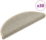vidaXL 30 db lépcsőszőnyegek öntapadós szizál kinézetű 56x17x3 cm (3365863)