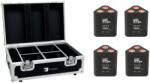 EUROLITE Set 4x AKKU TL-3 QCL RGB+UV Trusslight + Case with charging function