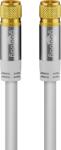 Goobay 70606 Type-F antenna kábel 3m - Fehér (70606) (70606)