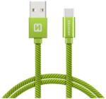 SWISSTEN 71521207 USB-A apa - USB. -C apa 2.0 Adat és töltő kábel - Zöld (1.2m) (71521207) (71521207)