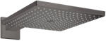 Hansgrohe Raindance E 300 szögletes fejzuhany zuhanykarral EcoSmart, szálcsiszolt fekete króm 26239340 (26239340)
