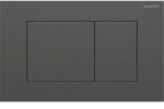Geberit Sigma40 működtetőlap 2 mennyiséges öblítéshez, fekete króm / szálcsiszolt, easy-to-clean bevonattal 115.629. QD. 1 (115.629.QD.1)
