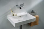 Laufen Meda porcelán mosdó 55x46 cm túlfolyóval és csaplyuk nélkül, matt fehér H8101127571091 (H8101127571091)