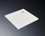 Erga Laos, négyzet alakú zuhanytálca 80x80x5cm, akril, fényes fehér, ERG-V06-ACR-8080S-WH-CR (ERG-V06-ACR-8080S-WH-CR)